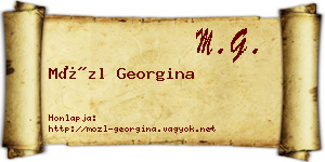 Mözl Georgina névjegykártya